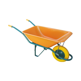 Chariot jaune sans crochet avec roue increvable