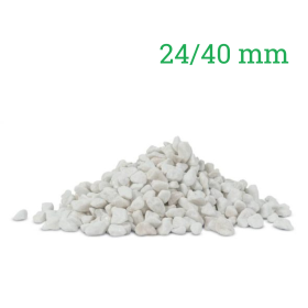 Galet Marbre Blanc 24/40 mm